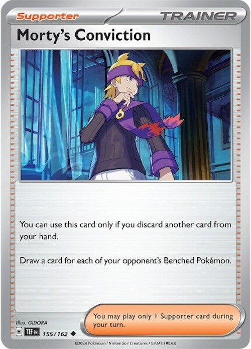 Morty's Conviction (155/162) [Scarlet & Violet: Temporal Forces] | Fandemonia Ltd