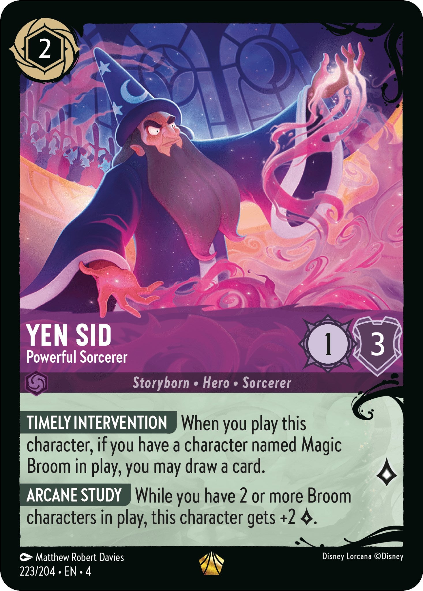 Yen Sid - Powerful Sorcerer (223/204) (223/204) [Illumineer's Quest: Deep Trouble] | Fandemonia Ltd