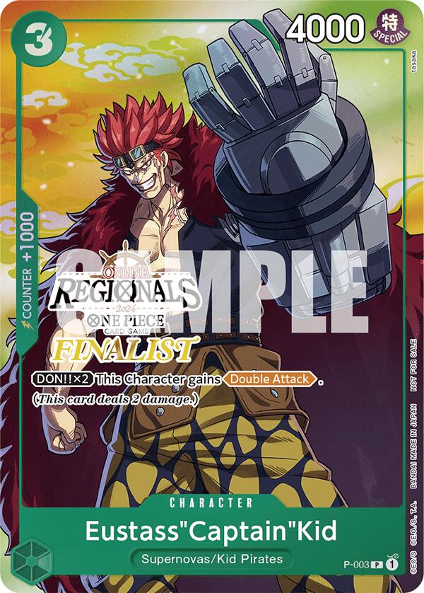 Eustass"Captain"Kid (Online Regional 2024 Vol. 2) [Finalist] [One Piece Promotion Cards] | Fandemonia Ltd