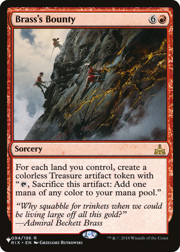 Brass's Bounty [The List] | Fandemonia Ltd
