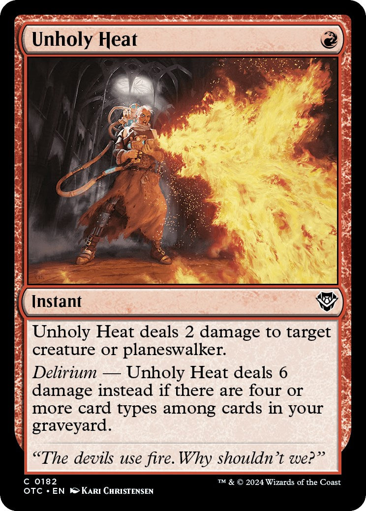 Unholy Heat [Outlaws of Thunder Junction Commander] | Fandemonia Ltd