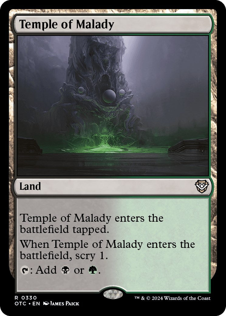 Temple of Malady [Outlaws of Thunder Junction Commander] | Fandemonia Ltd
