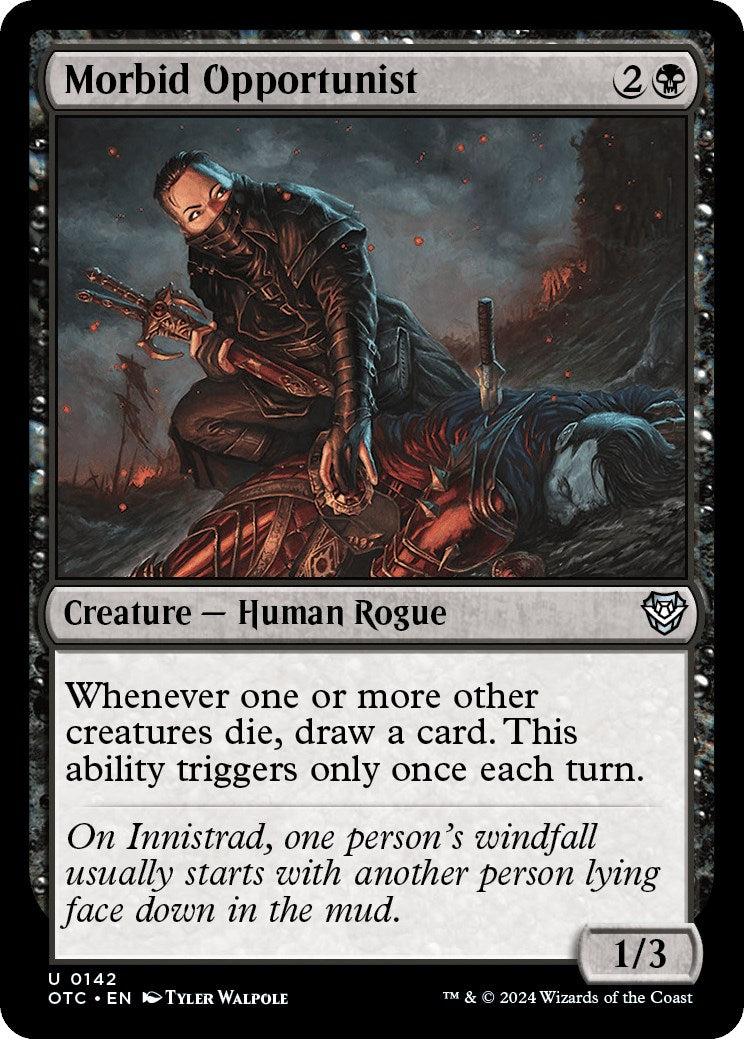 Morbid Opportunist [Outlaws of Thunder Junction Commander] | Fandemonia Ltd