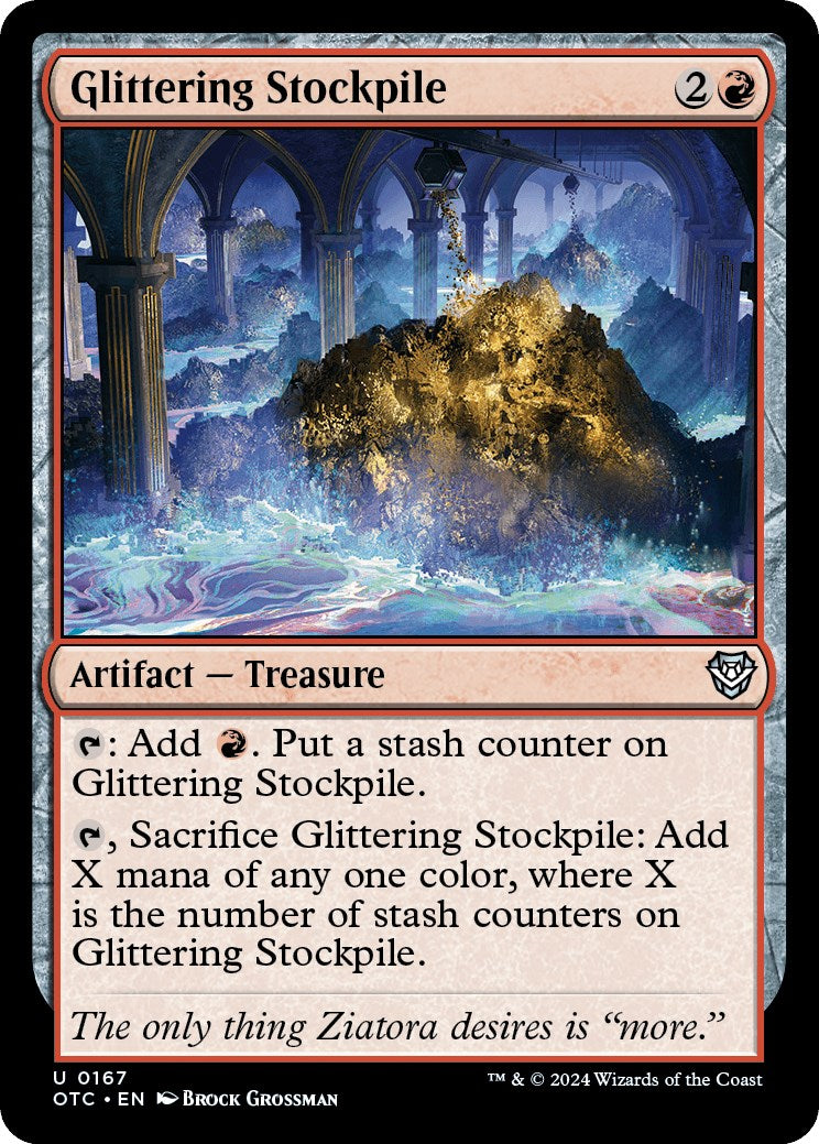 Glittering Stockpile [Outlaws of Thunder Junction Commander] | Fandemonia Ltd