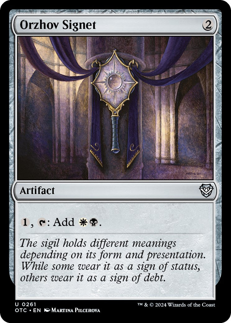 Orzhov Signet [Outlaws of Thunder Junction Commander] | Fandemonia Ltd
