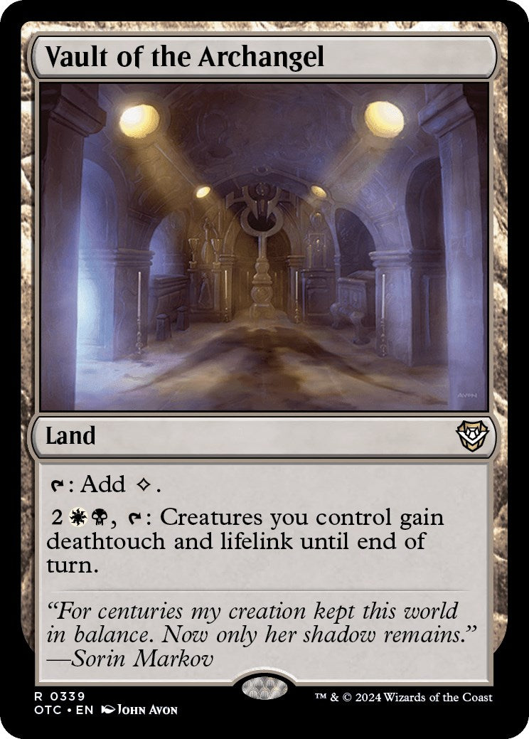 Vault of the Archangel [Outlaws of Thunder Junction Commander] | Fandemonia Ltd