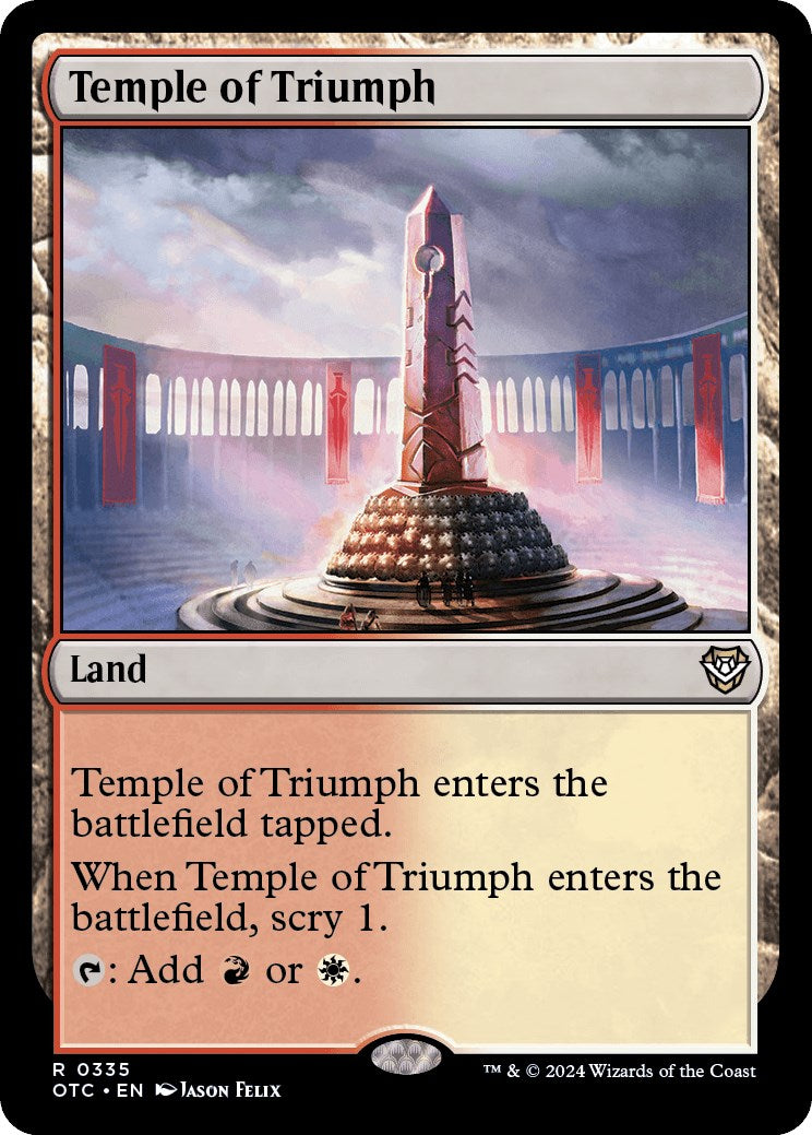 Temple of Triumph [Outlaws of Thunder Junction Commander] | Fandemonia Ltd