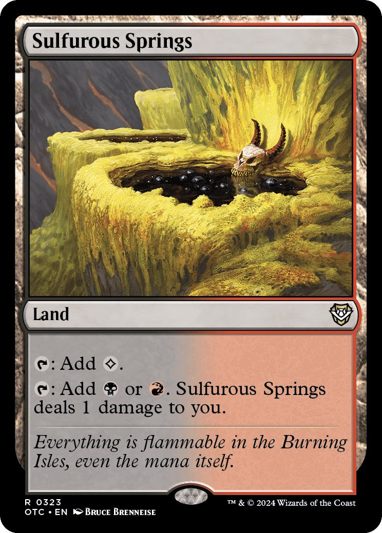 Sulfurous Springs [Outlaws of Thunder Junction Commander] | Fandemonia Ltd