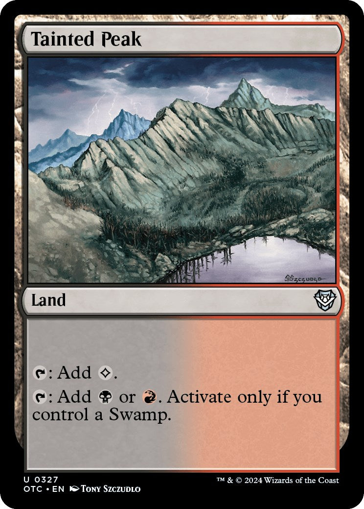 Tainted Peak [Outlaws of Thunder Junction Commander] | Fandemonia Ltd