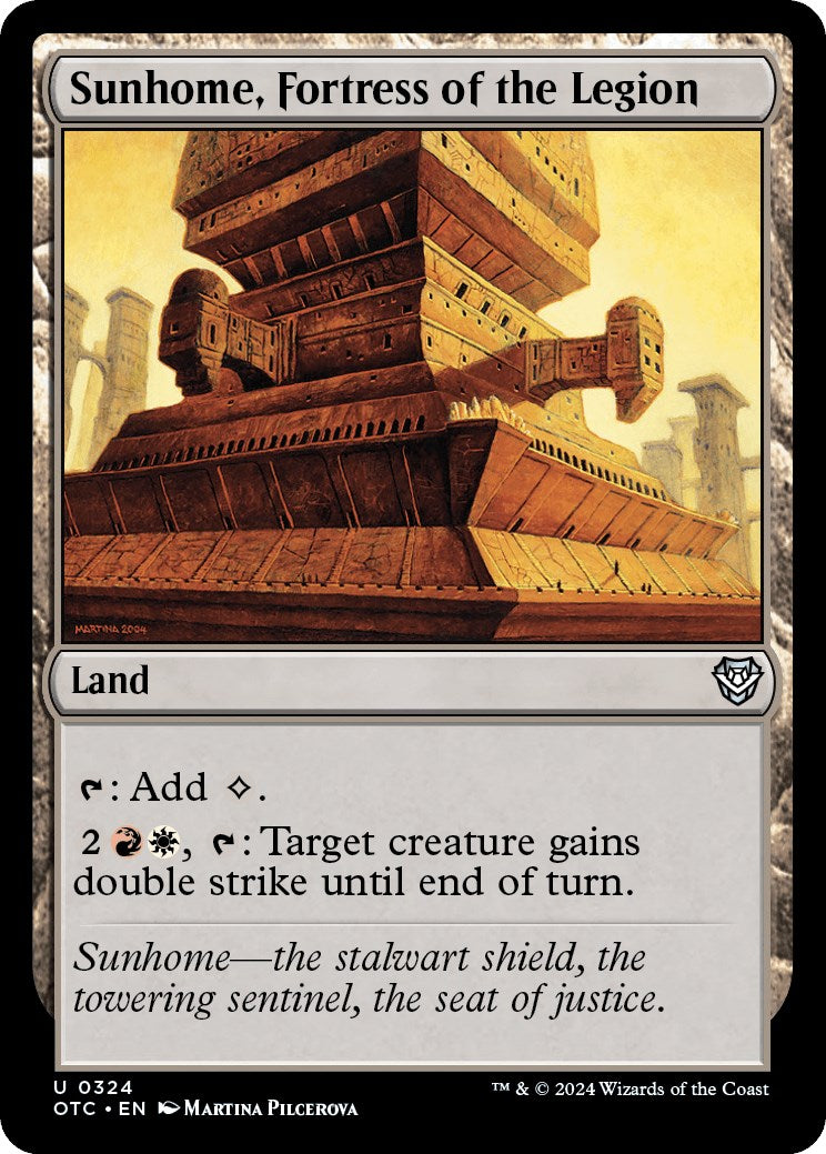 Sunhome, Fortress of the Legion [Outlaws of Thunder Junction Commander] | Fandemonia Ltd