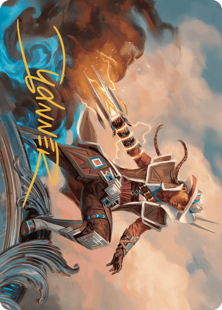 Annie Flash, the Veteran Art Card (Gold-Stamped Signature) [Outlaws of Thunder Junction Art Series] | Fandemonia Ltd