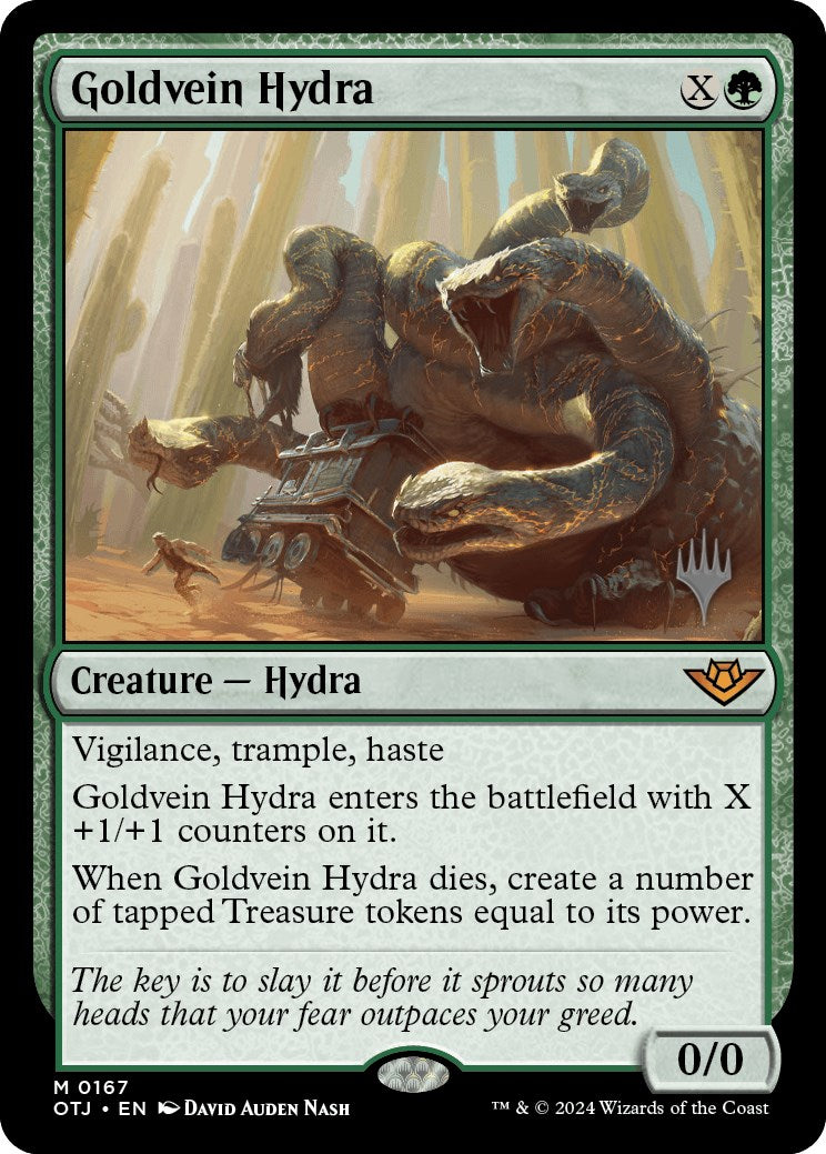 Goldvein Hydra (Promo Pack) [Outlaws of Thunder Junction Promos] | Fandemonia Ltd