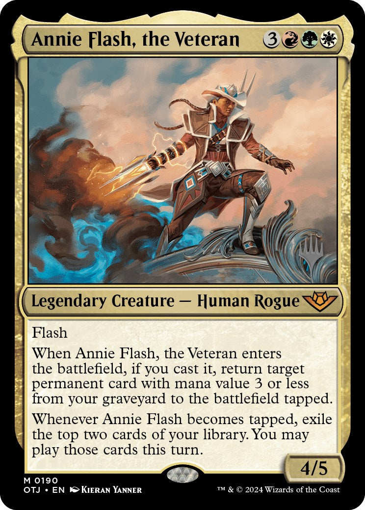 Annie Flash, the Veteran (Promo Pack) [Outlaws of Thunder Junction Promos] | Fandemonia Ltd