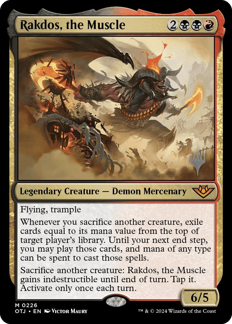Rakdos, the Muscle (Promo Pack) [Outlaws of Thunder Junction Promos] | Fandemonia Ltd