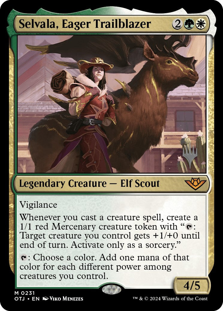 Selvala, Eager Trailblazer (Promo Pack) [Outlaws of Thunder Junction Promos] | Fandemonia Ltd