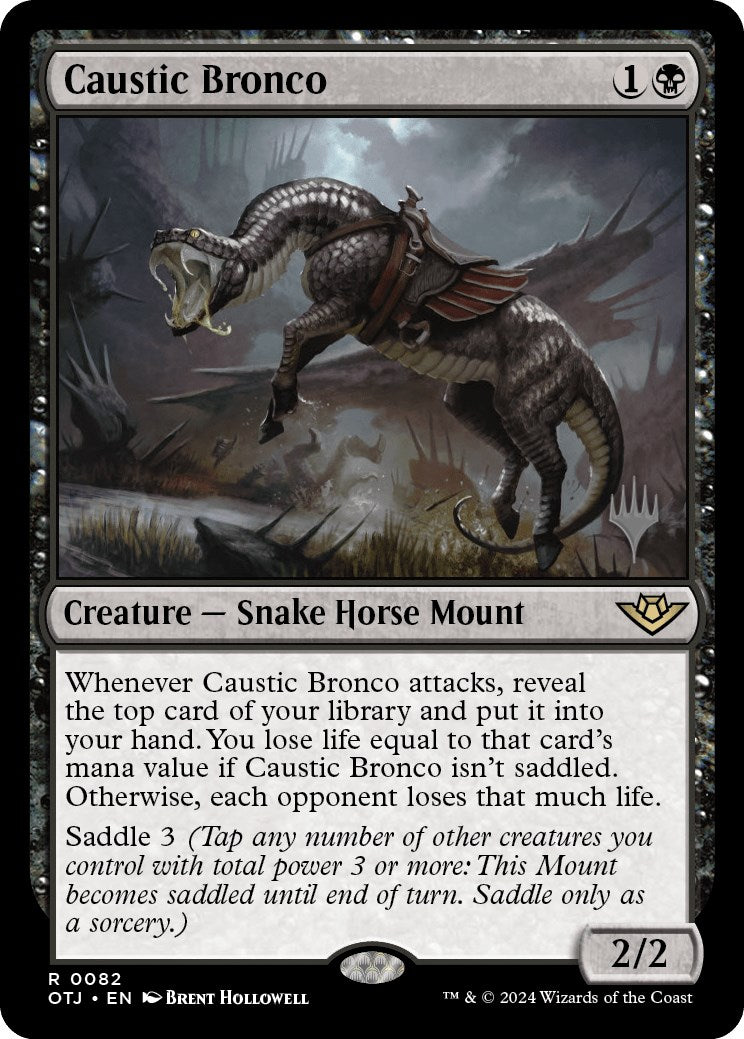 Caustic Bronco (Promo Pack) [Outlaws of Thunder Junction Promos] | Fandemonia Ltd