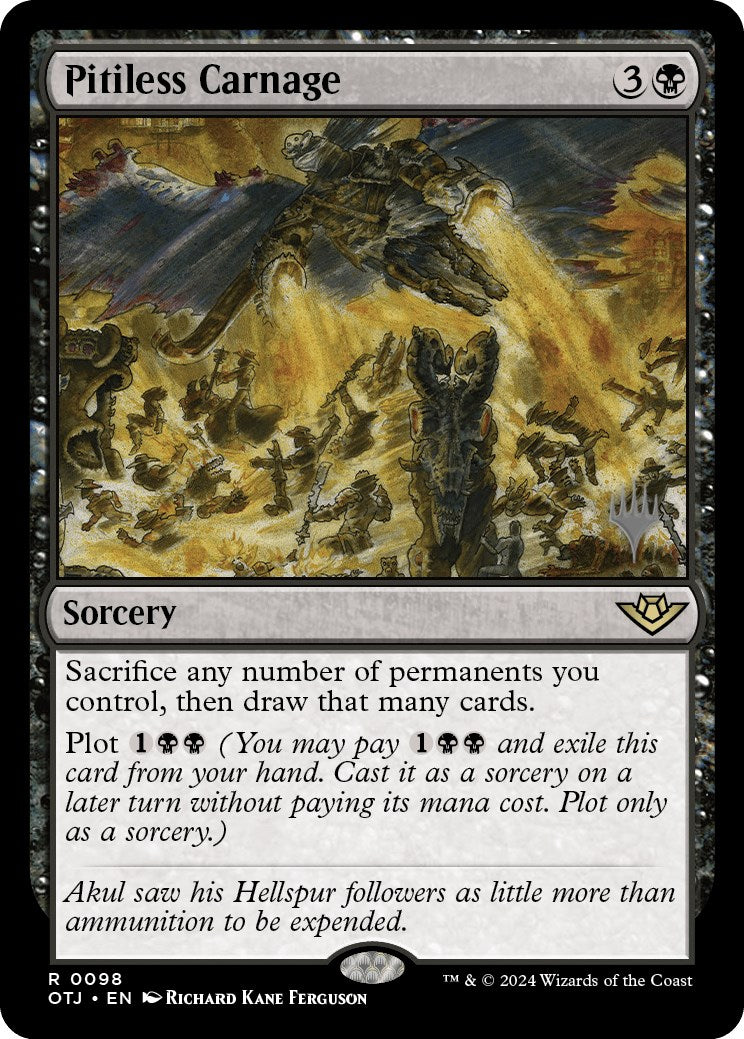 Pitiless Carnage (Promo Pack) [Outlaws of Thunder Junction Promos] | Fandemonia Ltd