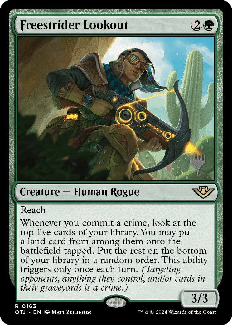 Freestrider Lookout (Promo Pack) [Outlaws of Thunder Junction Promos] | Fandemonia Ltd