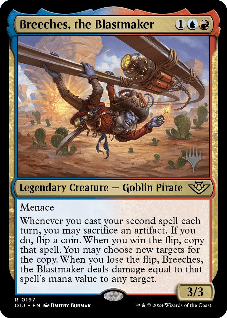 Breeches, the Blastmaker (Promo Pack) [Outlaws of Thunder Junction Promos] | Fandemonia Ltd