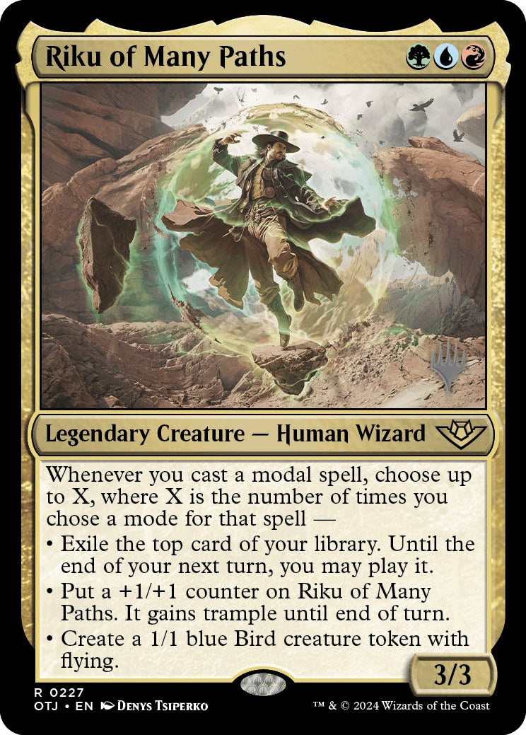 Riku of Many Paths (Promo Pack) [Outlaws of Thunder Junction Promos] | Fandemonia Ltd