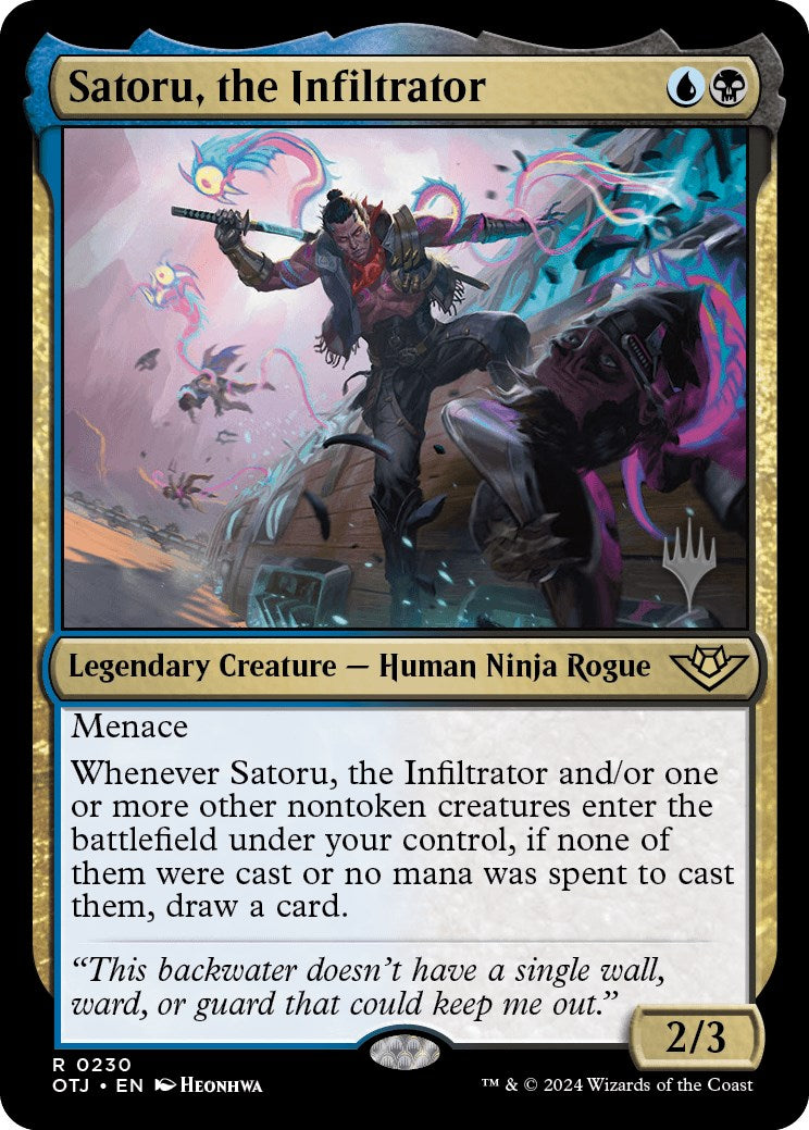 Satoru, the Infiltrator (Promo Pack) [Outlaws of Thunder Junction Promos] | Fandemonia Ltd
