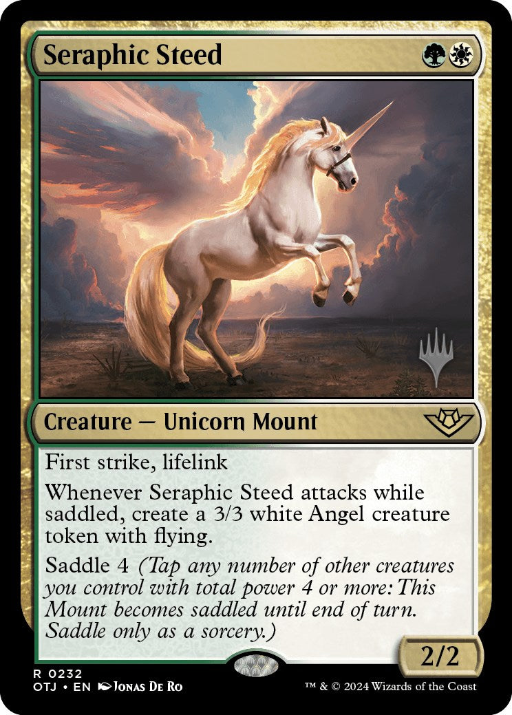 Seraphic Steed (Promo Pack) [Outlaws of Thunder Junction Promos] | Fandemonia Ltd
