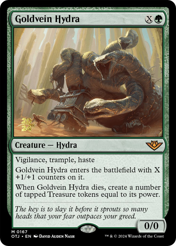 Goldvein Hydra [Outlaws of Thunder Junction Prerelease Promos] | Fandemonia Ltd