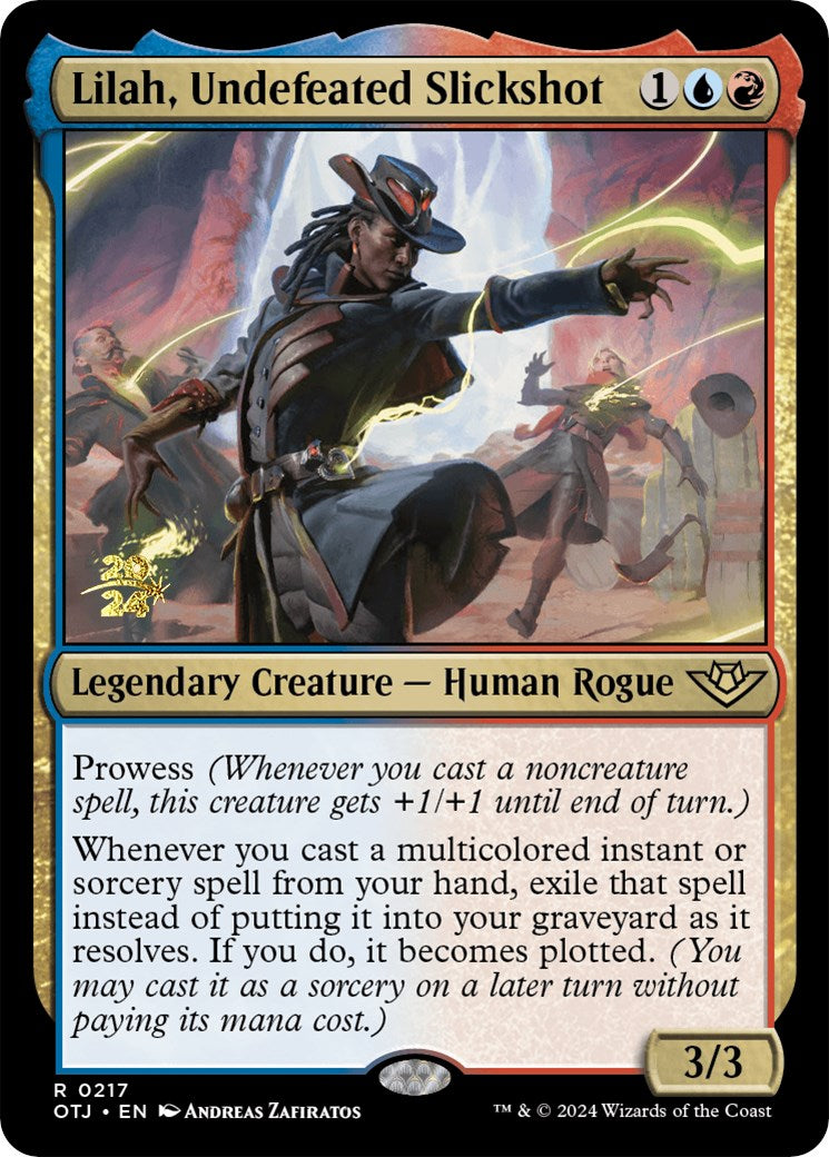 Lilah, Undefeated Slickshot [Outlaws of Thunder Junction Prerelease Promos] | Fandemonia Ltd