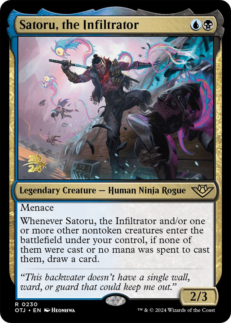Satoru, the Infiltrator [Outlaws of Thunder Junction Prerelease Promos] | Fandemonia Ltd