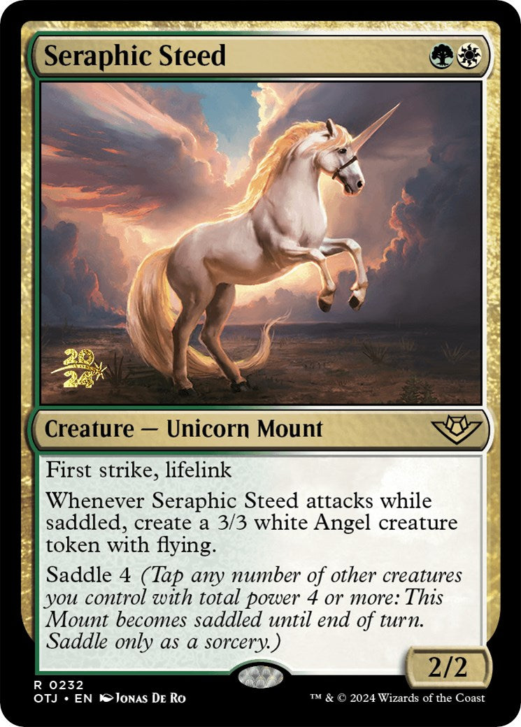 Seraphic Steed [Outlaws of Thunder Junction Prerelease Promos] | Fandemonia Ltd
