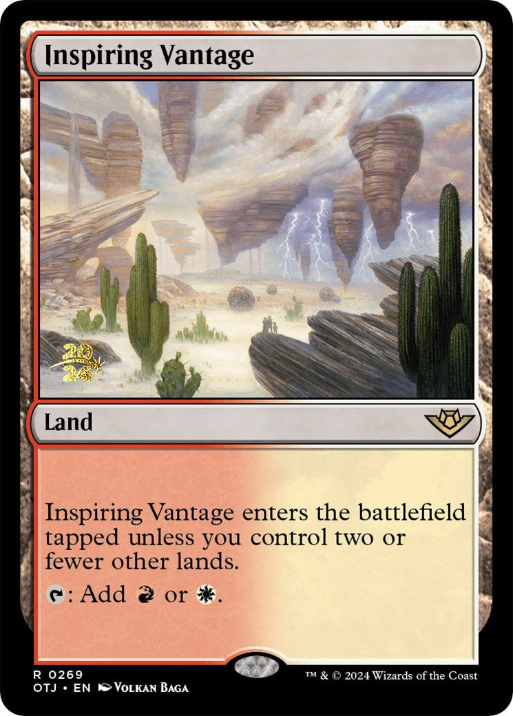 Inspiring Vantage (OTJ) [Outlaws of Thunder Junction Prerelease Promos] | Fandemonia Ltd
