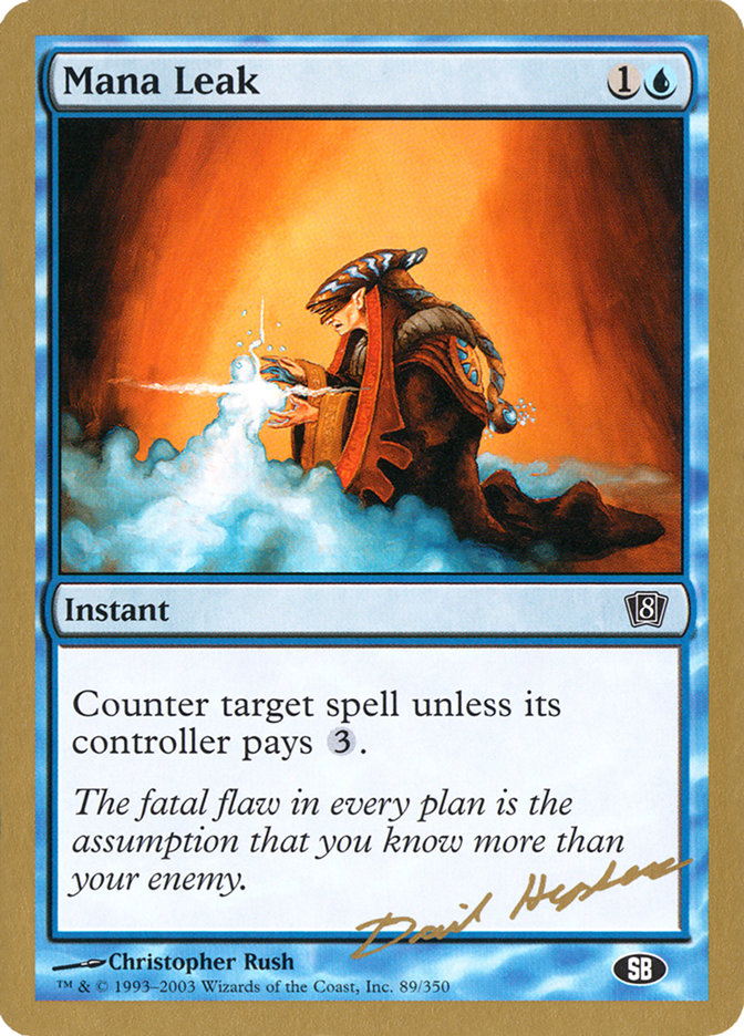 Mana Leak (Dave Humpherys) (SB) [World Championship Decks 2003] | Fandemonia Ltd