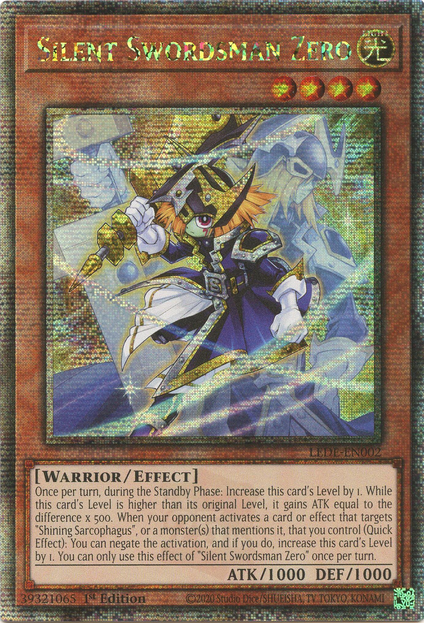 Silent Swordsman Zero [LEDE-EN002] Quarter Century Secret Rare | Fandemonia Ltd