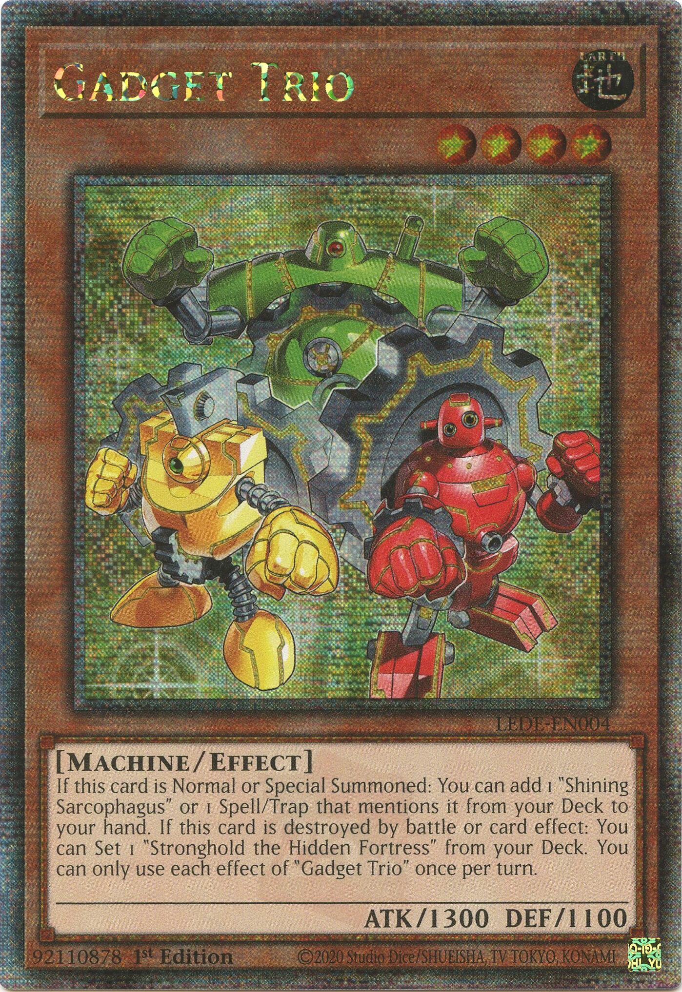 Gadget Trio [LEDE-EN004] Quarter Century Secret Rare | Fandemonia Ltd