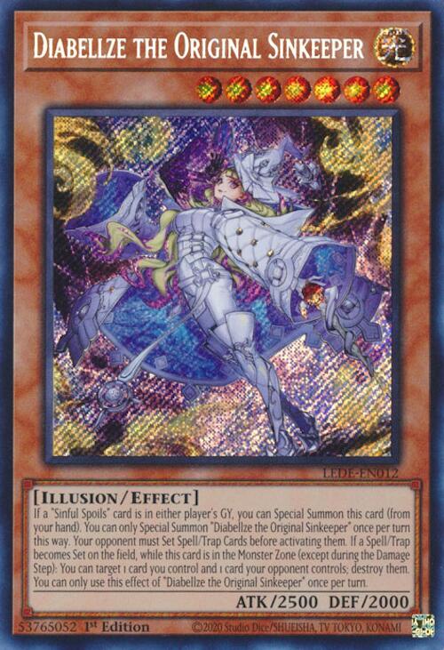 Diabellze the Original Sinkeeper [LEDE-EN012] Secret Rare | Fandemonia Ltd