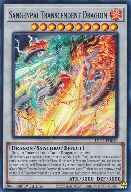 Sangenpai Transcendent Dragion [LEDE-EN040] Super Rare | Fandemonia Ltd