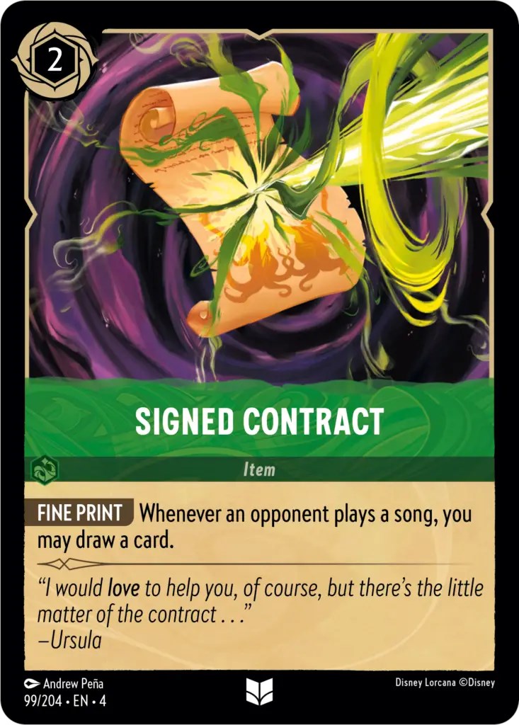 Signed Contract (99/204) [Ursula's Return] | Fandemonia Ltd