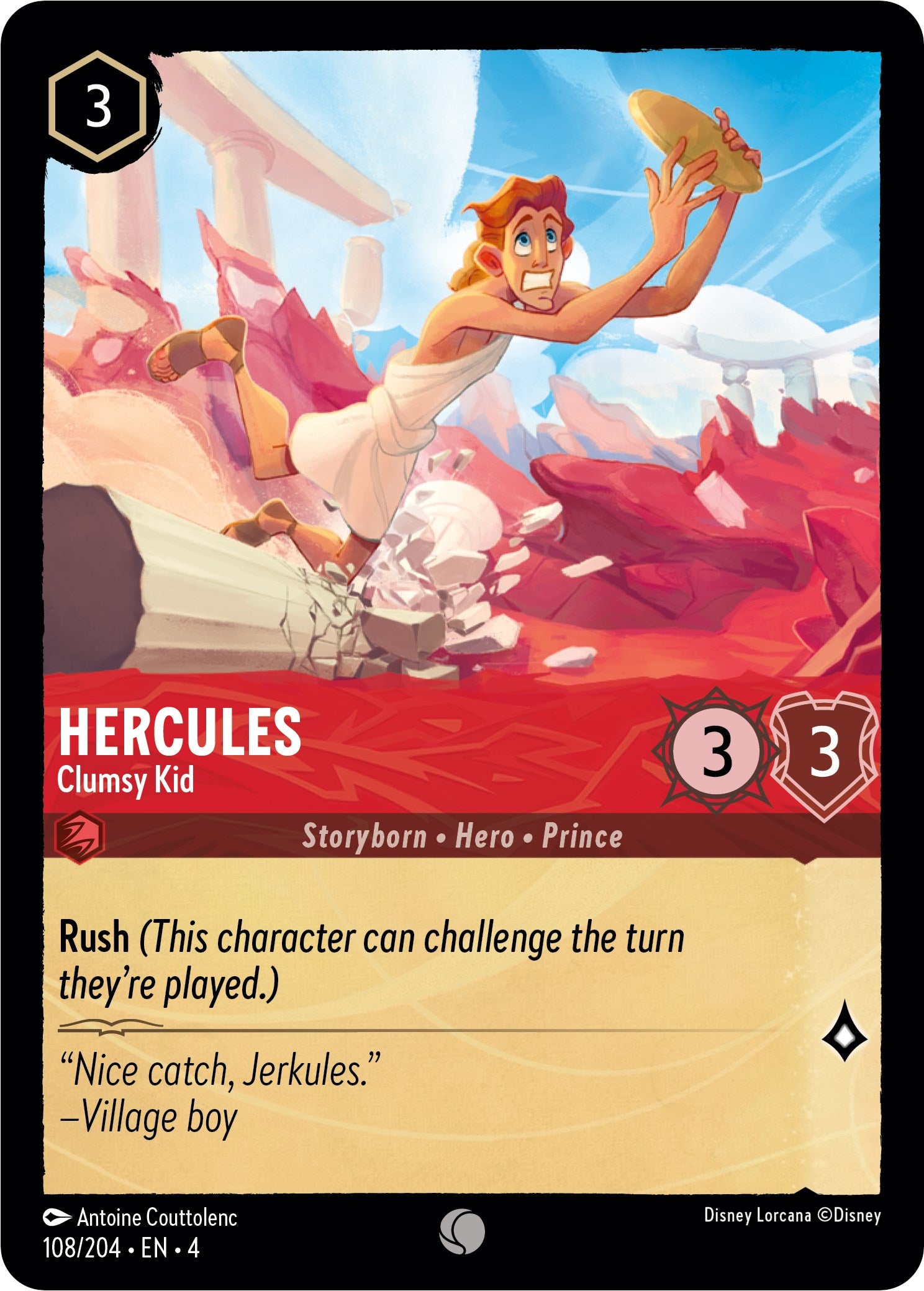 Hercules - Clumsy Kid (108/204) [Ursula's Return] | Fandemonia Ltd