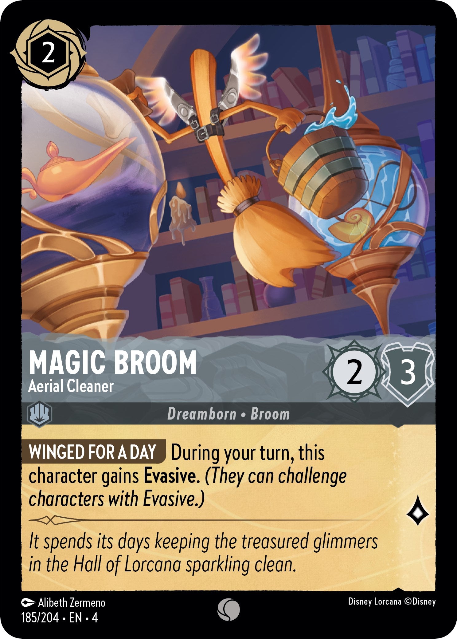 Magic Broom - Aerial Cleaner (185/204) [Ursula's Return] | Fandemonia Ltd