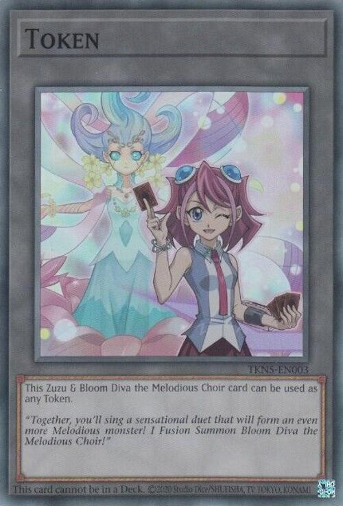 Token: Zuzu and Bloom Diva the Melodious Choir [TKN5-EN003] Super Rare | Fandemonia Ltd