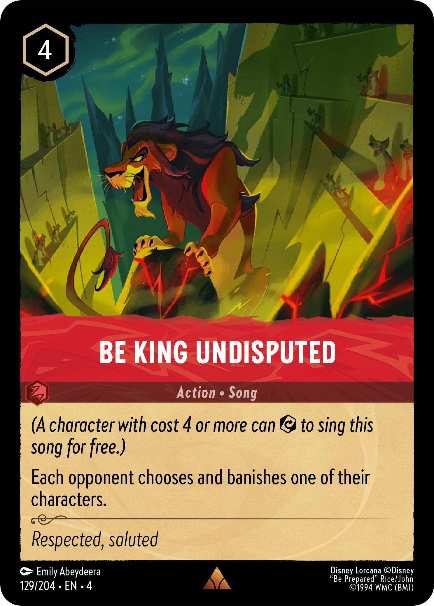 Be King Undisputed (129/204) [Ursula's Return] | Fandemonia Ltd