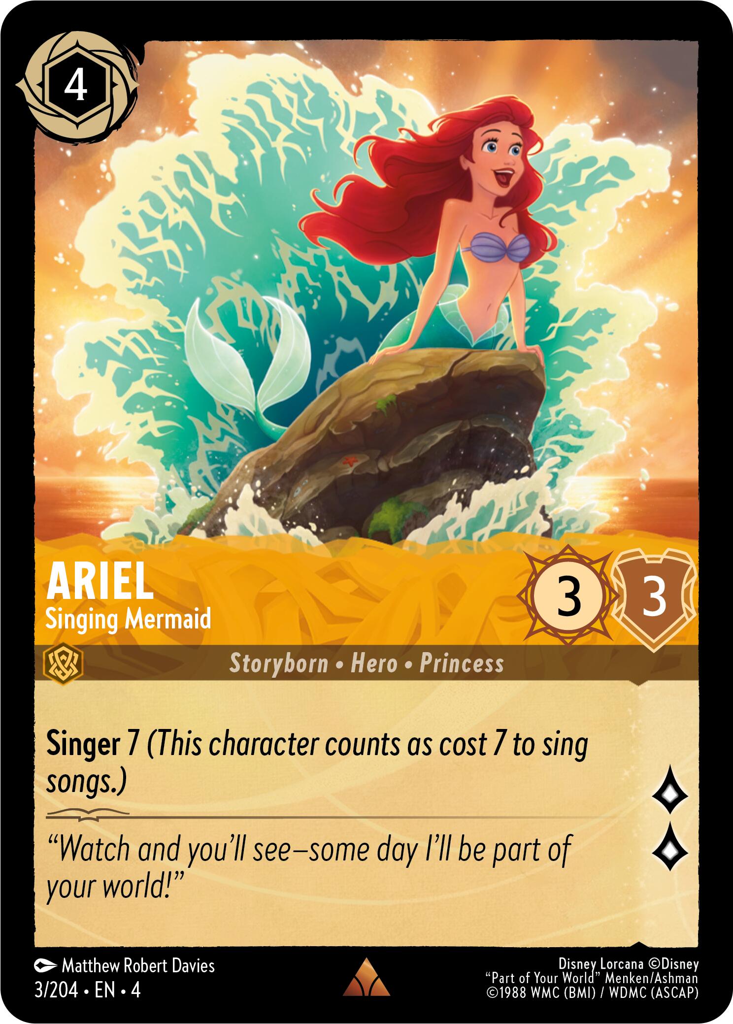 Ariel - Singing Mermaid (3/204) [Ursula's Return] | Fandemonia Ltd