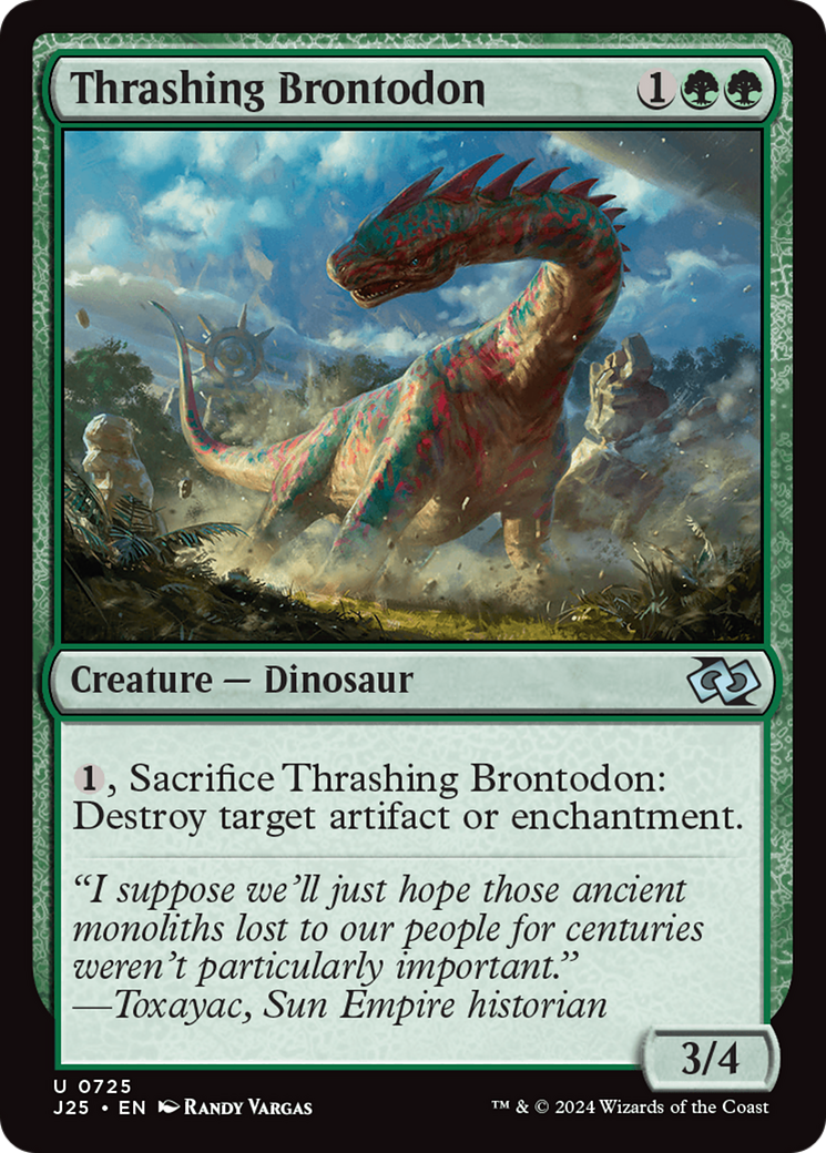 Thrashing Brontodon [Foundations Jumpstart] | Fandemonia Ltd