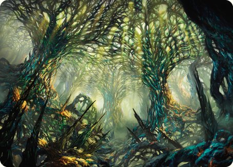 The Hunter Maze Art Card [Phyrexia: All Will Be One Art Series] | Fandemonia Ltd