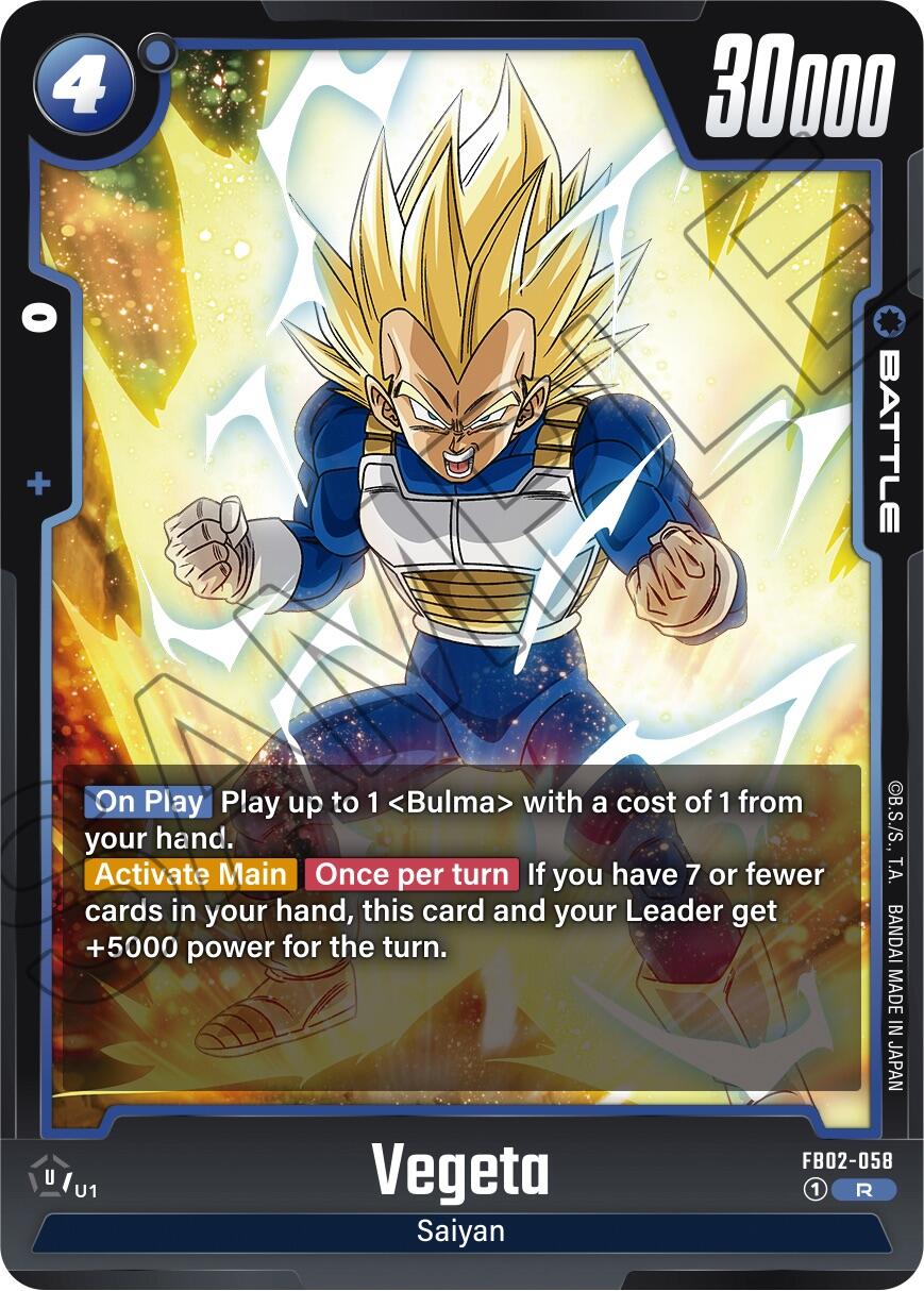 Vegeta (FB02-058) [Blazing Aura] | Fandemonia Ltd