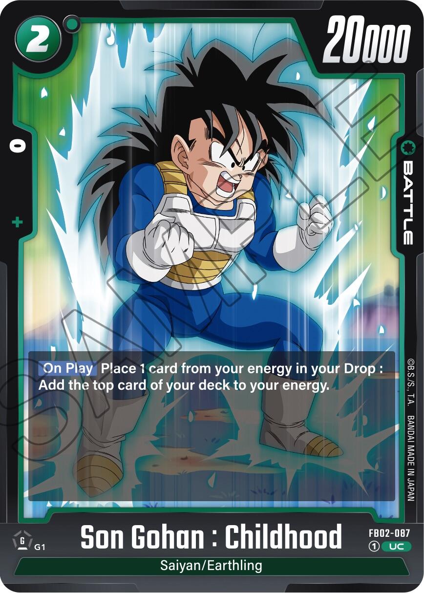 Son Gohan : Childhood (FB02-087) [Blazing Aura] | Fandemonia Ltd