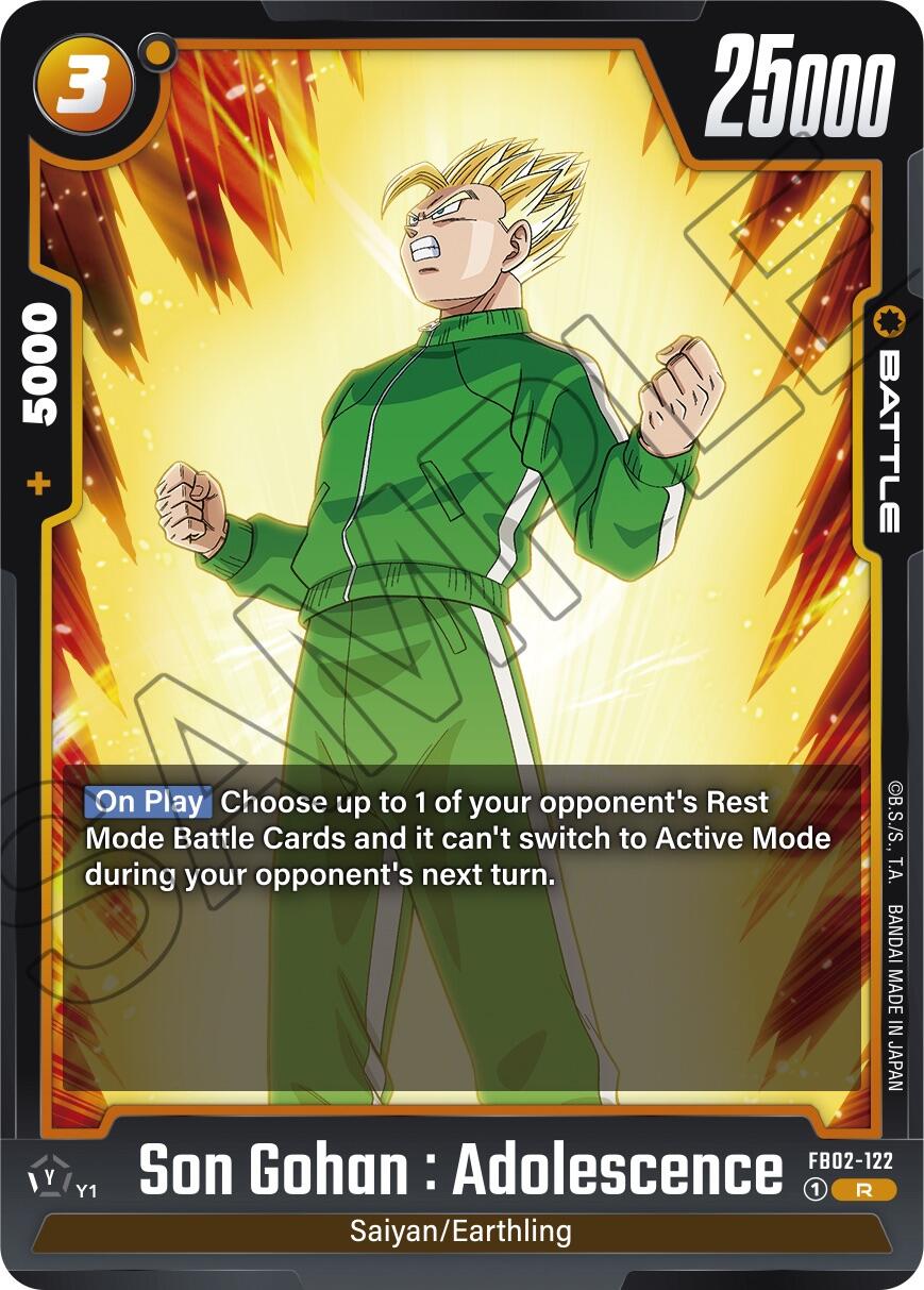 Son Gohan : Adolescence (FB02-122) [Blazing Aura] | Fandemonia Ltd