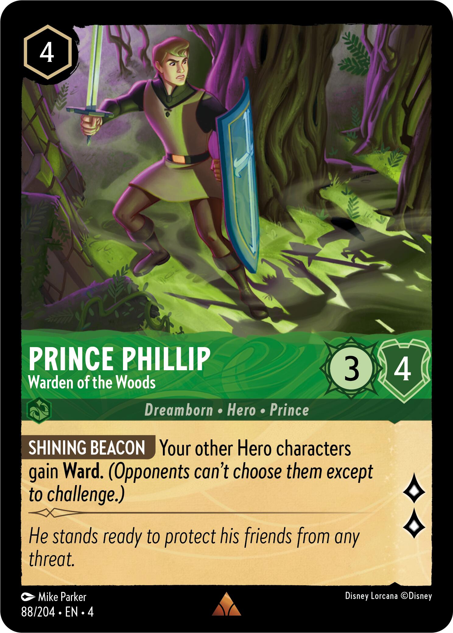 Prince Phillip - Warden of the Woods (88/204) [Ursula's Return] | Fandemonia Ltd
