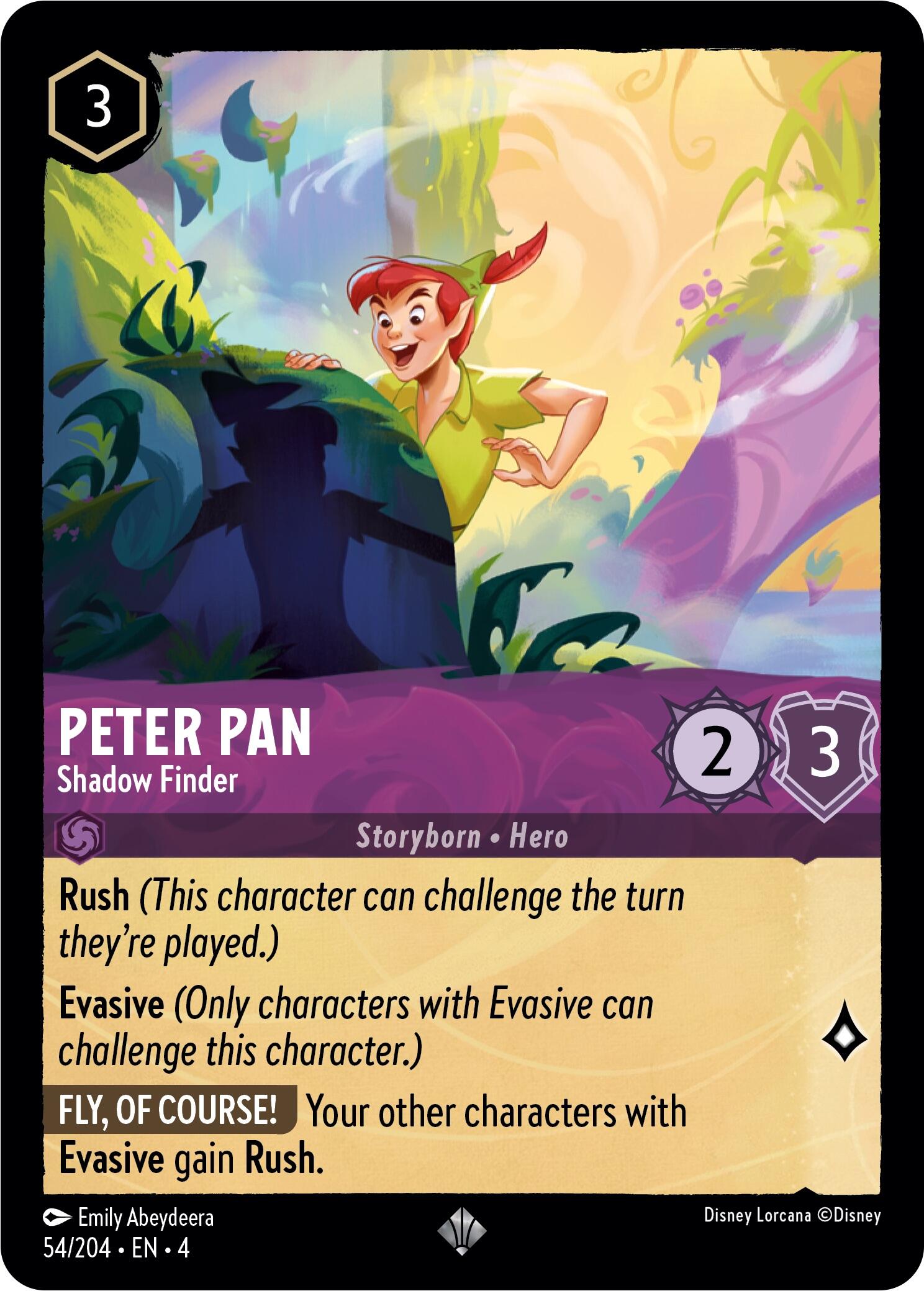 Peter Pan - Shadow Finder (54/204) [Ursula's Return] | Fandemonia Ltd
