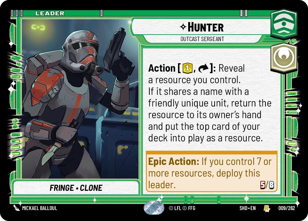 Hunter - Outcast Sergeant (009/262) (009/262) [Shadows of the Galaxy] | Fandemonia Ltd